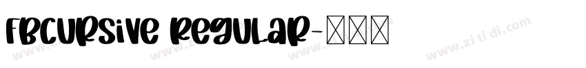 FbCursive Regular字体转换